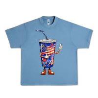 Pebble Blue 4th of july coca Urban Heavy Tee - BarkalooDesign