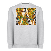 Sunflowers With Patterns Heavyweight Sweatshirt | Teevron