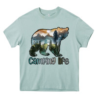 Arona camping bear Heavy Core Tee - MaliasSmallBusiness