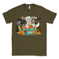 Army Green pumpkin season with baby sheeps and goat Classic Tee - LillyAllenDesigns