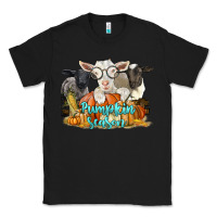 Black pumpkin season with baby sheeps and goat Classic Tee - LillyAllenDesigns