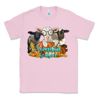 Bubblegum Pink pumpkin season with baby sheeps and goat Classic Tee - LillyAllenDesigns