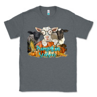 Charcoal Heather pumpkin season with baby sheeps and goat Classic Tee - LillyAllenDesigns