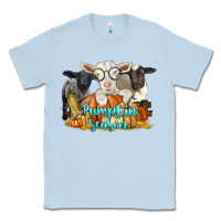 Dusty Blue pumpkin season with baby sheeps and goat Classic Tee - LillyAllenDesigns