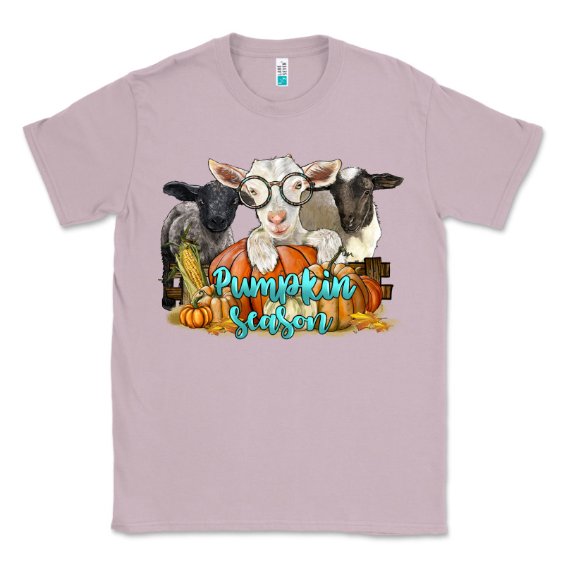 Pumpkin Season With Baby Sheeps And Goat Classic Tee by LillyAllenDesigns | Teevron