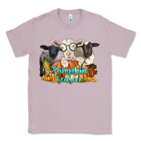 Lilac pumpkin season with baby sheeps and goat Classic Tee - LillyAllenDesigns