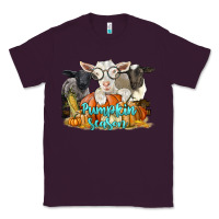Plum pumpkin season with baby sheeps and goat Classic Tee - LillyAllenDesigns