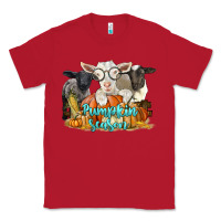 Red pumpkin season with baby sheeps and goat Classic Tee - LillyAllenDesigns