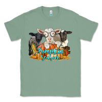 Sage pumpkin season with baby sheeps and goat Classic Tee - LillyAllenDesigns