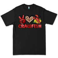 Black peace love crawfish Premium Tee - MaliasSmallBusiness