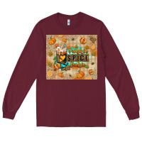 Burgundy Pumpkin spice junkie Long Sleeve Tee - RanaPortraitStore