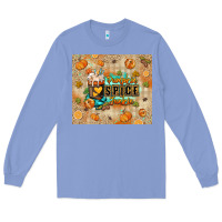 Colony Blue Pumpkin spice junkie Long Sleeve Tee - RanaPortraitStore