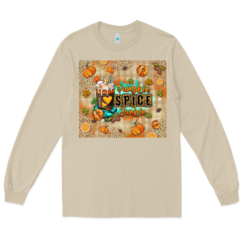 Pumpkin Spice Junkie Long Sleeve Tee by RanaPortraitStore | Teevron
