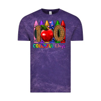 Cloud Purple 100 colorful day s Vintage Tee - Artiststas