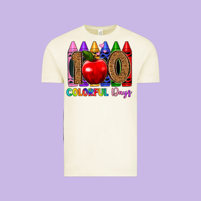 100 Colorful Day S Vintage Tee Designed By Artiststas