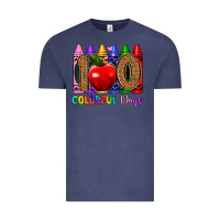Vintage Denim 100 colorful day s Vintage Tee - Artiststas