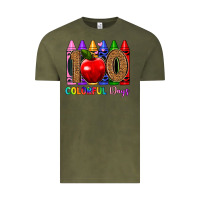 Vintage Olive 100 colorful day s Vintage Tee - Artiststas