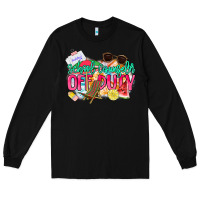 Black School counselor off duty Long Sleeve Tee - NancyCooperArtShop
