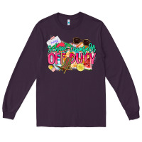 Plum School counselor off duty Long Sleeve Tee - NancyCooperArtShop