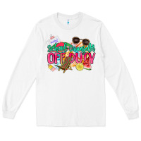 White School counselor off duty Long Sleeve Tee - NancyCooperArtShop