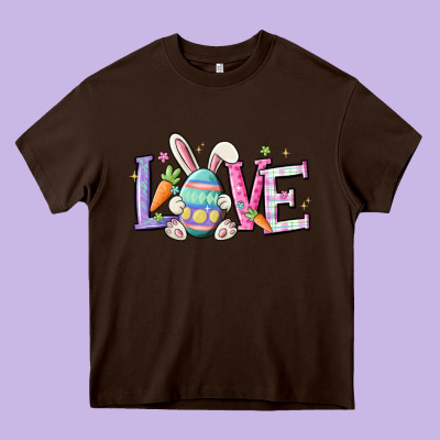 Love Easter Heavy Core Tee Designed By Maliassmallbusiness