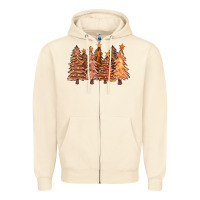 Sandshell melanin christmas trees with lights Zipper Hoodie - FaDigitalArtStudio