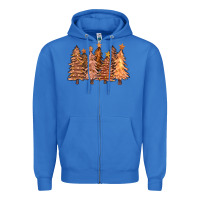 True Royal melanin christmas trees with lights Zipper Hoodie - FaDigitalArtStudio