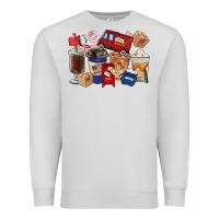 Dove Grey postal worker coffee cups Premium Sweatshirt - FaDigitalArtStudio