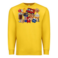 Lemon postal worker coffee cups Premium Sweatshirt - FaDigitalArtStudio