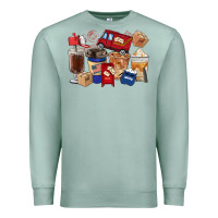Seafoam postal worker coffee cups Premium Sweatshirt - FaDigitalArtStudio
