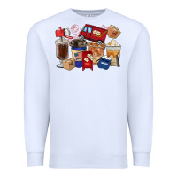 White postal worker coffee cups Premium Sweatshirt - FaDigitalArtStudio