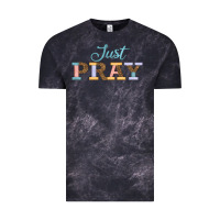Cloud Black Just Pray Vintage Tee - JahusDesignShop