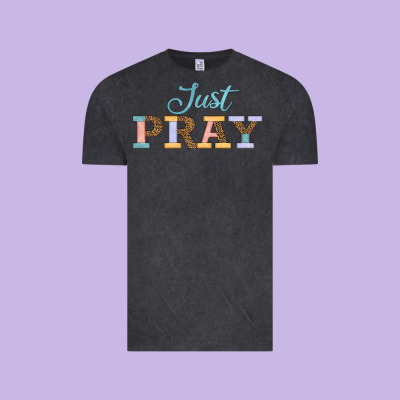 Just Pray Vintage Tee Designed By Jahusdesignshop