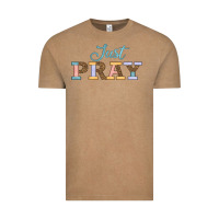 Vintage Coffee Just Pray Vintage Tee - JahusDesignShop
