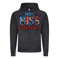 Vintage Black little miss firecracker 4th of july Vintage Hoodie - Artiststas