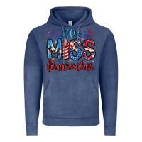 Vintage Denim little miss firecracker 4th of july Vintage Hoodie - Artiststas