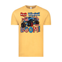 Vintage Mustard red white and boom 4th of july Vintage Tee - Artiststas