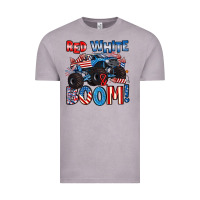Vintage Zinc red white and boom 4th of july Vintage Tee - Artiststas