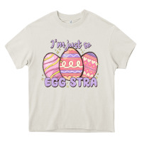 Cream i'm just so egg stra Heavy Core Tee - MaliasSmallBusiness