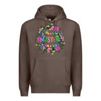 Coffee Easter Day Flower Easter Premium Hoodie - OliviaCreatesArt