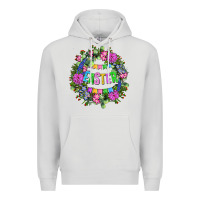 Dove Grey Easter Day Flower Easter Premium Hoodie - OliviaCreatesArt