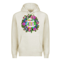 Oatmeal Heather Easter Day Flower Easter Premium Hoodie - OliviaCreatesArt