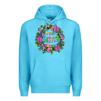 Ocean Blue Easter Day Flower Easter Premium Hoodie - OliviaCreatesArt