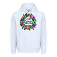 White Easter Day Flower Easter Premium Hoodie - OliviaCreatesArt