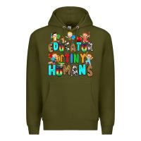 Army Green Educator of tiny humans Premium Hoodie - RanaPortraitStore