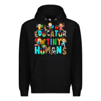 Black Educator of tiny humans Premium Hoodie - RanaPortraitStore