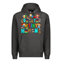 Charcoal Heather Educator of tiny humans Premium Hoodie - RanaPortraitStore
