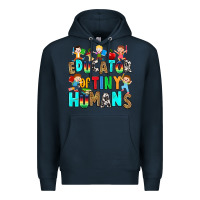Navy Educator of tiny humans Premium Hoodie - RanaPortraitStore