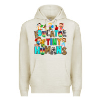 Oatmeal Heather Educator of tiny humans Premium Hoodie - RanaPortraitStore