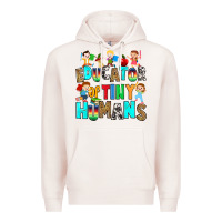 Pale Pink Educator of tiny humans Premium Hoodie - RanaPortraitStore
